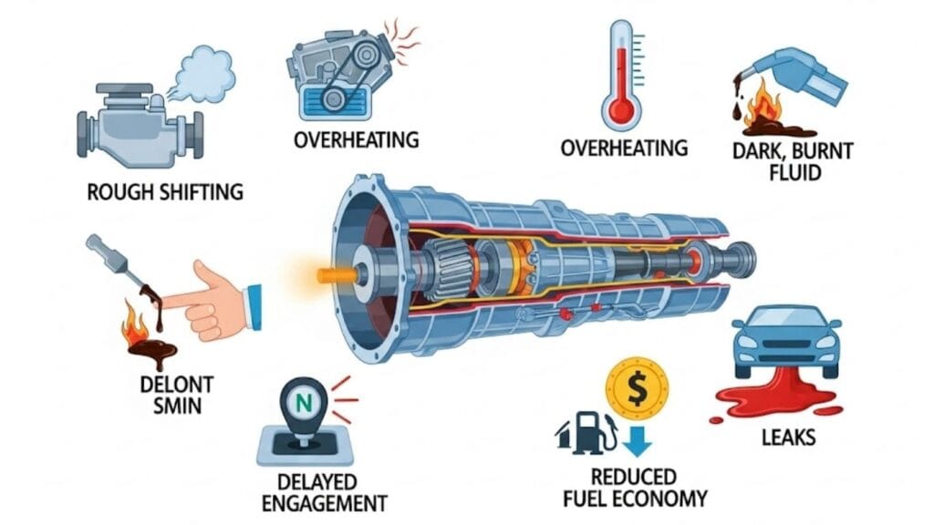 síntomas de cambio de aceite caja automática