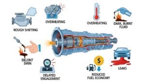 síntomas de cambio de aceite caja automática